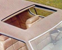 1973 Continental Mark IV power operated sunroof - optional