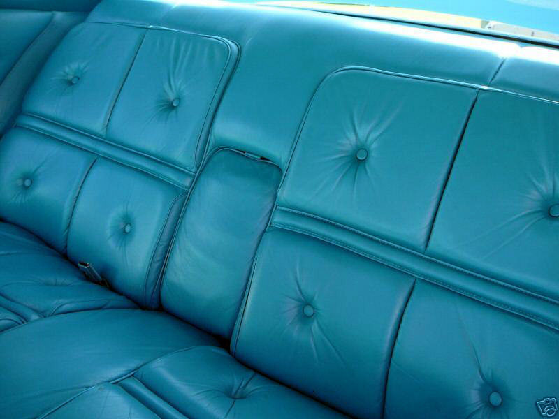 1976 Continental Mark IV Givenchy leather rear seats