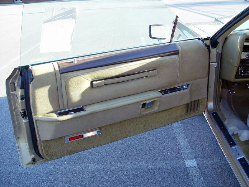 1978 Continental Mark V Diamond Jubilee Edition door panel in Jubilee Gold