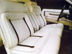 1979 Continental Mark V Pucci leather interior