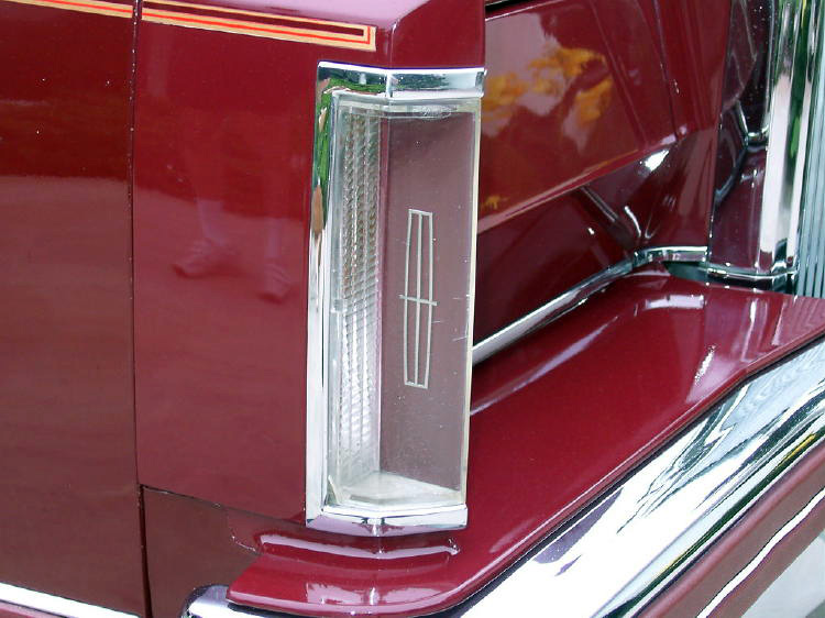 1980 Continental Mark VI Signature Series in Maroon w/color keyed parking light lens