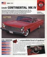 1959 Continental Mark IV - IMP Brochure