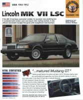 1984-92 Lincoln Mark VII LSC - IMP Brochure